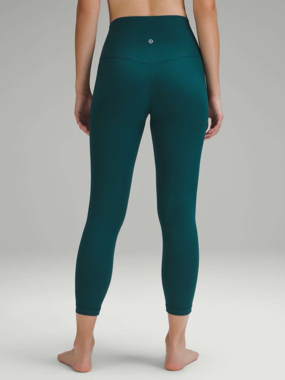 Lululemon Align Ribbed High-Rise Crop 23" Storm Teal Size 2